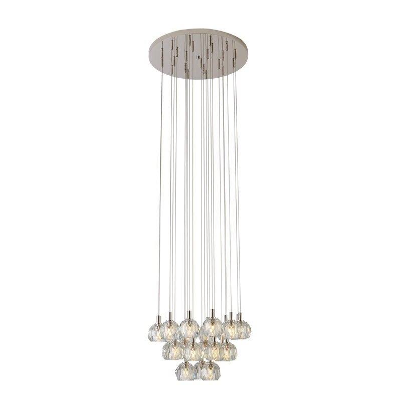 Luminaire suspendu sphérique unique à 23 lumières