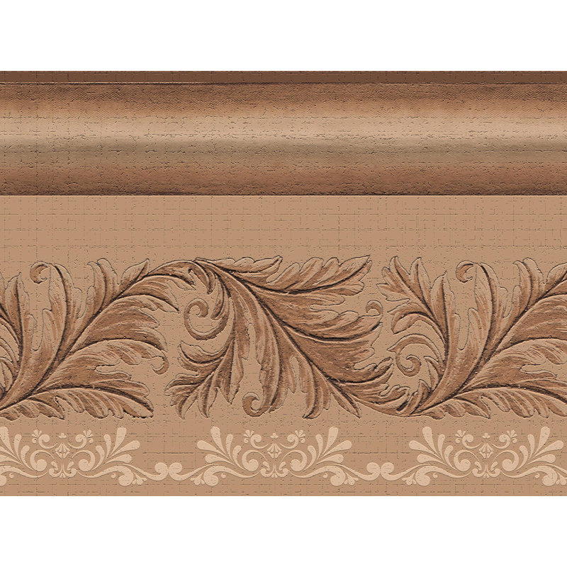 Bordure de papier peint à peindre L 15 pi x l 7 po Caseres Scrolls