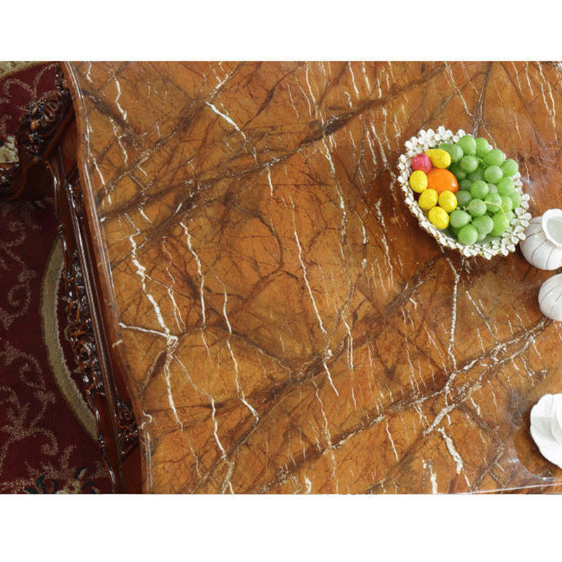 American Style Carved Marble Coffee Table, 20.87" H x 51.18" L x 31.5" W