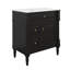 Meuble-lavabo de 30 po avec lavabo, tiroir basculant, portes et support de rangement, meuble-lavabo simple avec tiroirs et tablette réglable-121081697-121081692