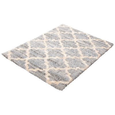Tapis gris / bleu clair Jadarrious