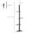 Grey Cat Climbing Structure, 8.5Ft Tall Floor-Ceiling Adjustable With Platforms & Posts For Kitten Play, 10.75" W X 102.25" H Climber, Soft Carpet Multiple Kittens, Activity Center