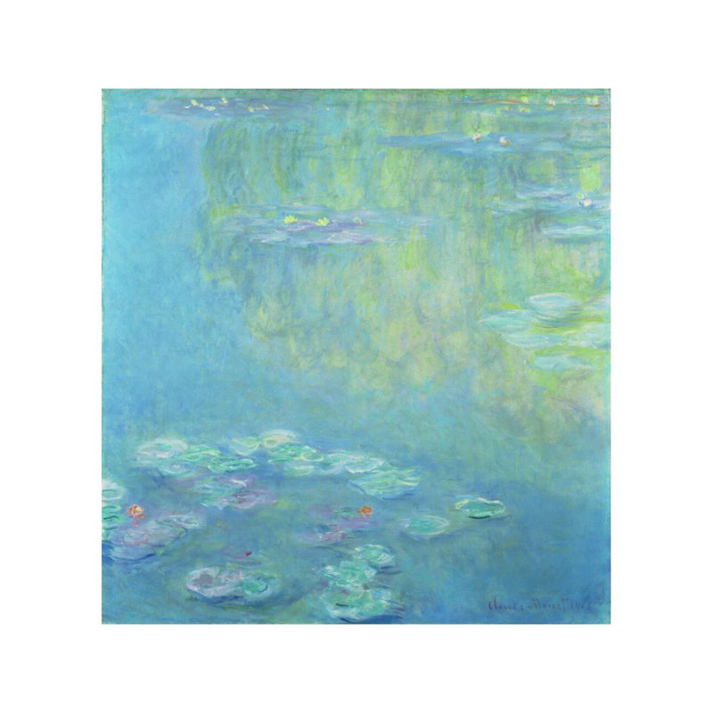 Nymphéas par Claude Monet - Estampe numérique, H 28 po x l 22 po
