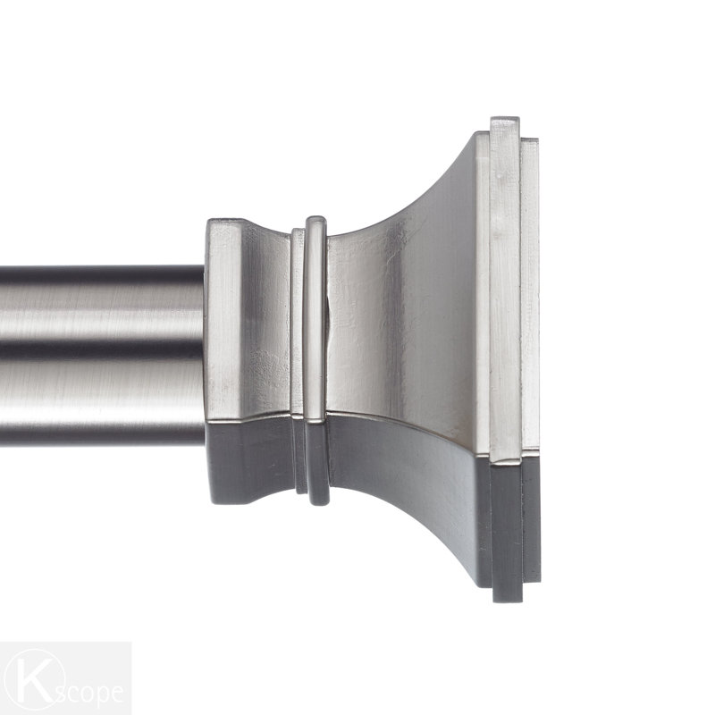 Tringle à rideaux double 1,13 po Willesden Silver, 48"