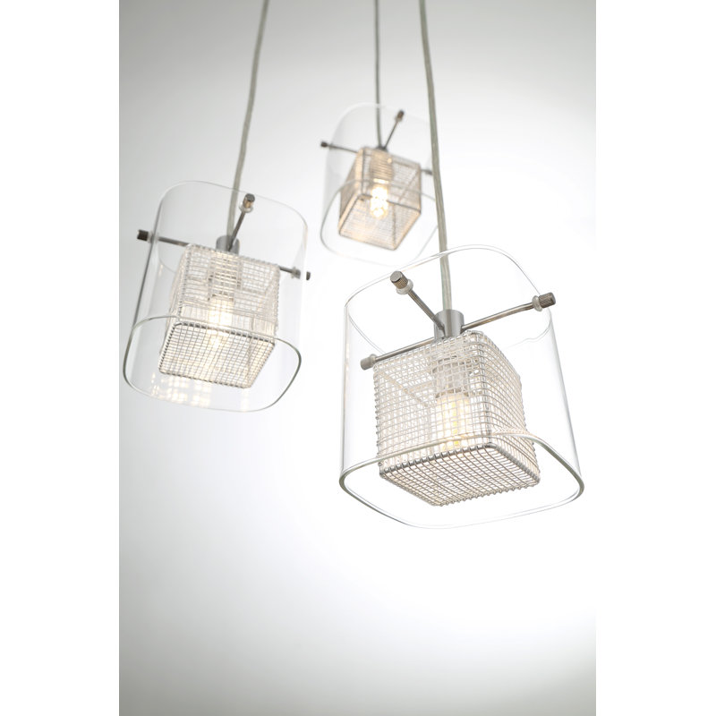 Rothley 3 - Light Chrome Cluster Pendant