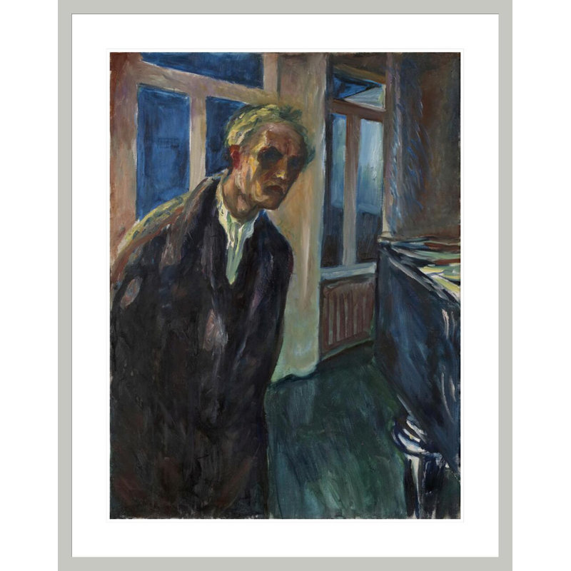 «The Night Wanderer» par Edvard Munch - impression giclée sur cadre, 41.5" H x 33.03" W