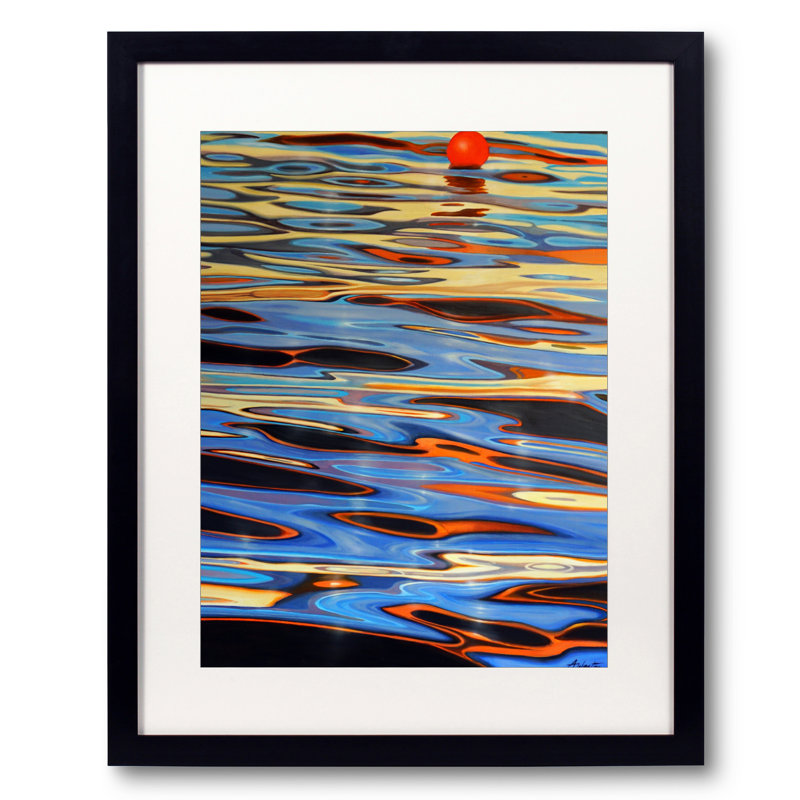 Mooring Buoy Polkerris Print by Alan Weston