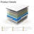 10 Inch Full Hybrid Mattress in a Box - Individually Wrapped Pocket Coils & Memory Foam, Medium Firm with Bamboo Fiber Cover, CertiPUR-US & OEKO-TEX Certified (Creamy White/Gray+Cream)-2096724873-2096724875