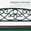 Banc de jardin en acier inoxydable Carmala