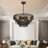 6-Light matte black hemp rope woven adjustable pendant lamp-800065620-779076462