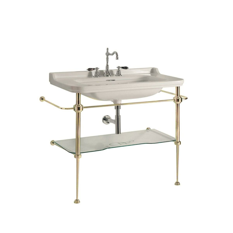 Waldorf 39.4'' L Bathroom Sink, Three Holes