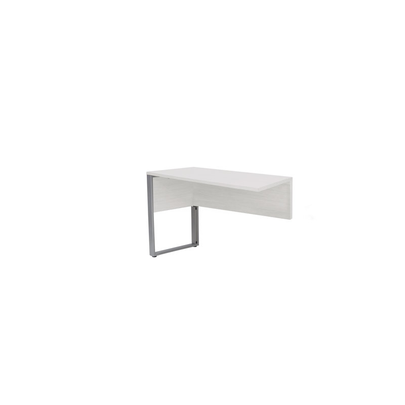 Ensemble de bureau d'écriture en L 3 pièces Maysey, Blanc