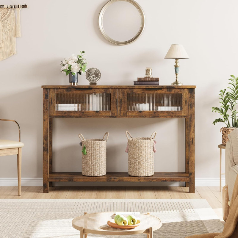 Console Table, Brown