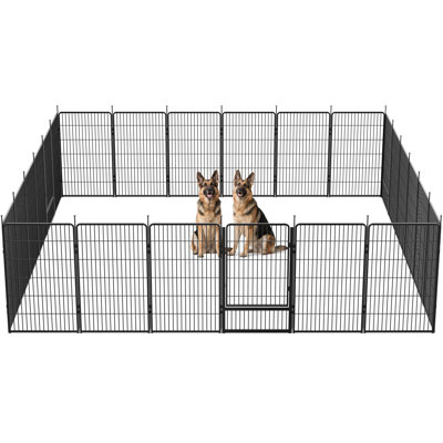 Multi-sized Metal Dog Exercise Pen Panels with 3 Doors