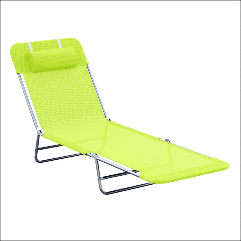 Chaises de bronzage d'extérieur avec coussin