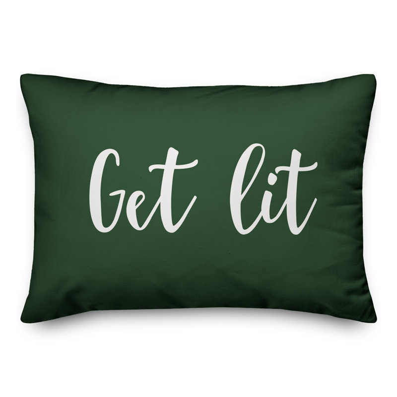  Coussin «Get Lit», Vert foncé