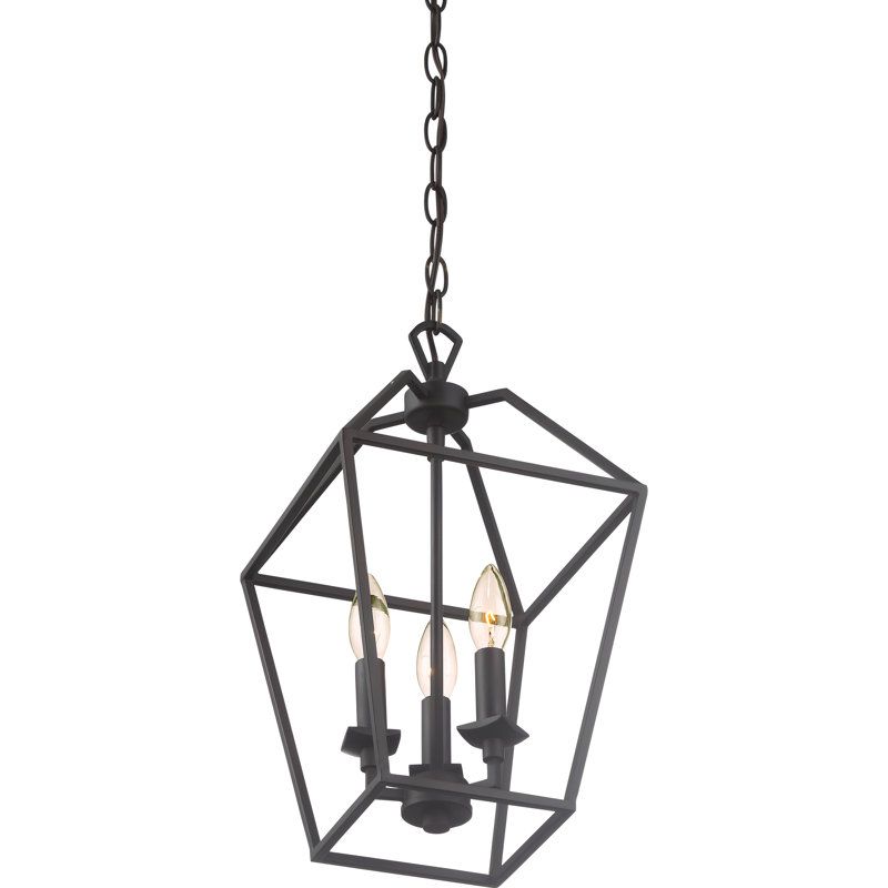 Luminaire suspendu géométrique à 3 lumières Addyson, Bronze palladien