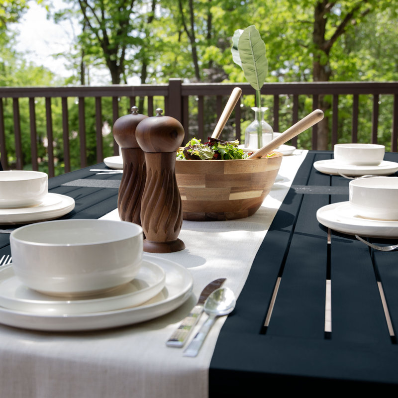 Ensemble repas pour 6 personnes Kile, Bleu fédéral, L 84 po x l 42 po x H 36 po