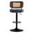 Adjustable Height 360° Swivel Bar Stools With Rattan Backrest-501981490