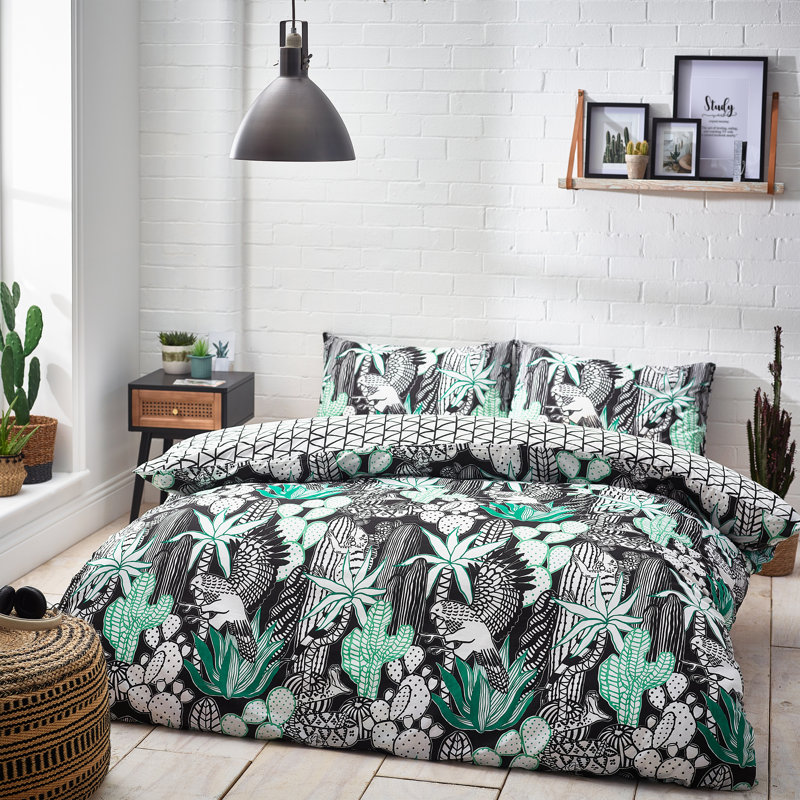 Wildlife Duvet Cover Set with Pillowcases, Double Duvet Cover + 2 Standard Pillowcases