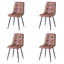 50cm H Cotton Blend Upholstered Metal Side Chair-114193731