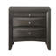 Ensemble de chambre pour grand lit, finition grise, lit avec tiroirs, ensemble de 4 pièces avec lit, 2 tables de chevet et commode-127337308-127337310