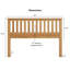 Tête de lit grand style Mission pour panneau, lattes verticales ouvertes, bois massif et bois d'ingénierie, séché au four pour éviter le gauchissement, s'adapte à la plupart des cadres de lit en métal, ton brun, conception décontractée, assemblage avec quincaillerie