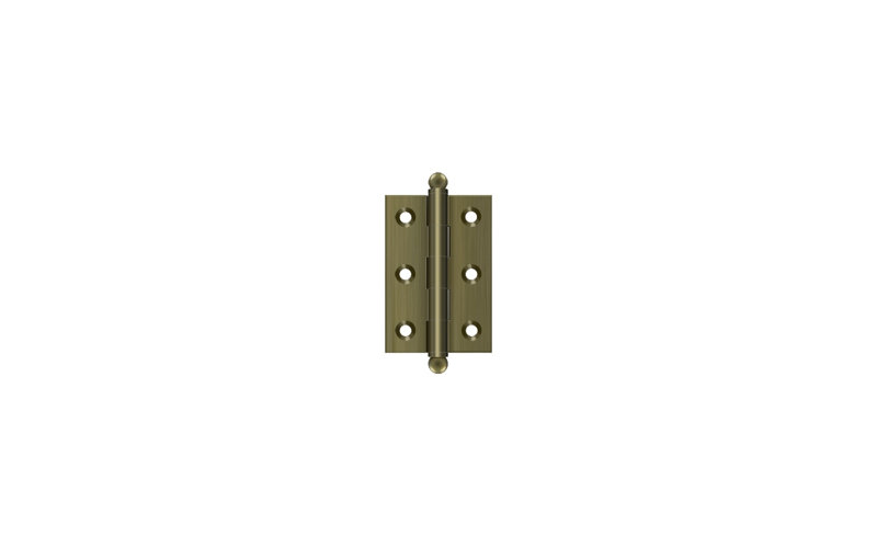 10'' x 10'' Solid Brass Traditional Hinge, Polished Chrome, 2" H x 1.5" W