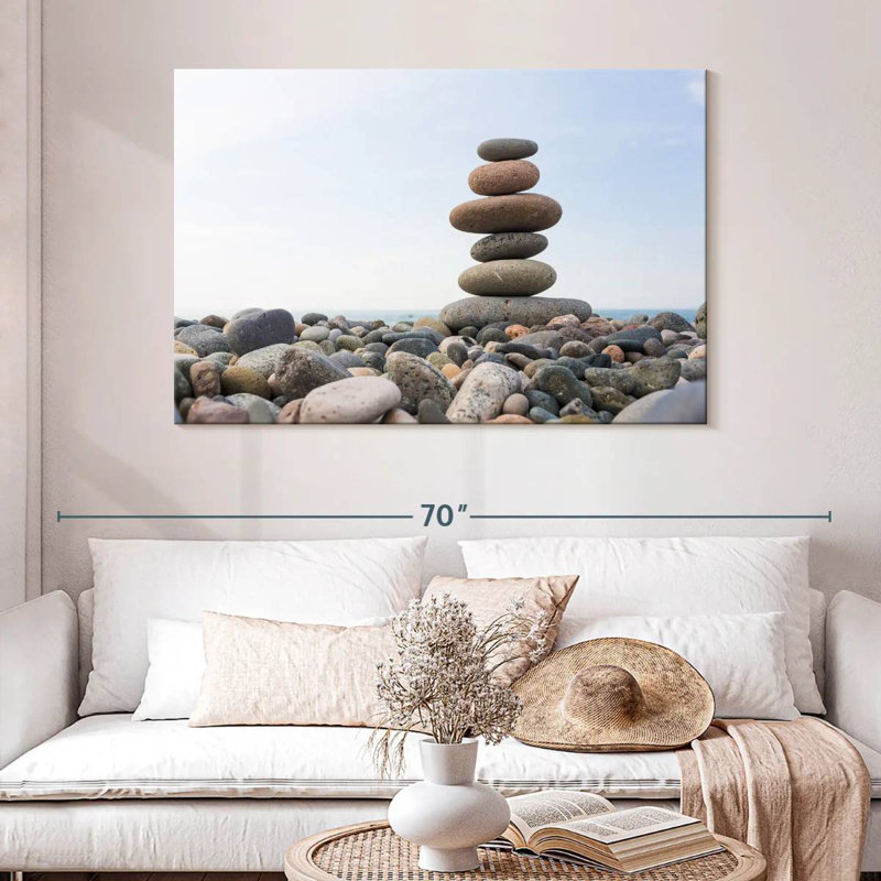 Kerrick Seaside Stone Stack, 32" H x 48" W