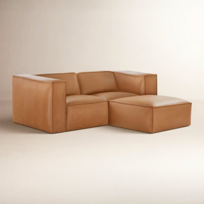 Jaye 82" Genuine Leather Modular Sofa
