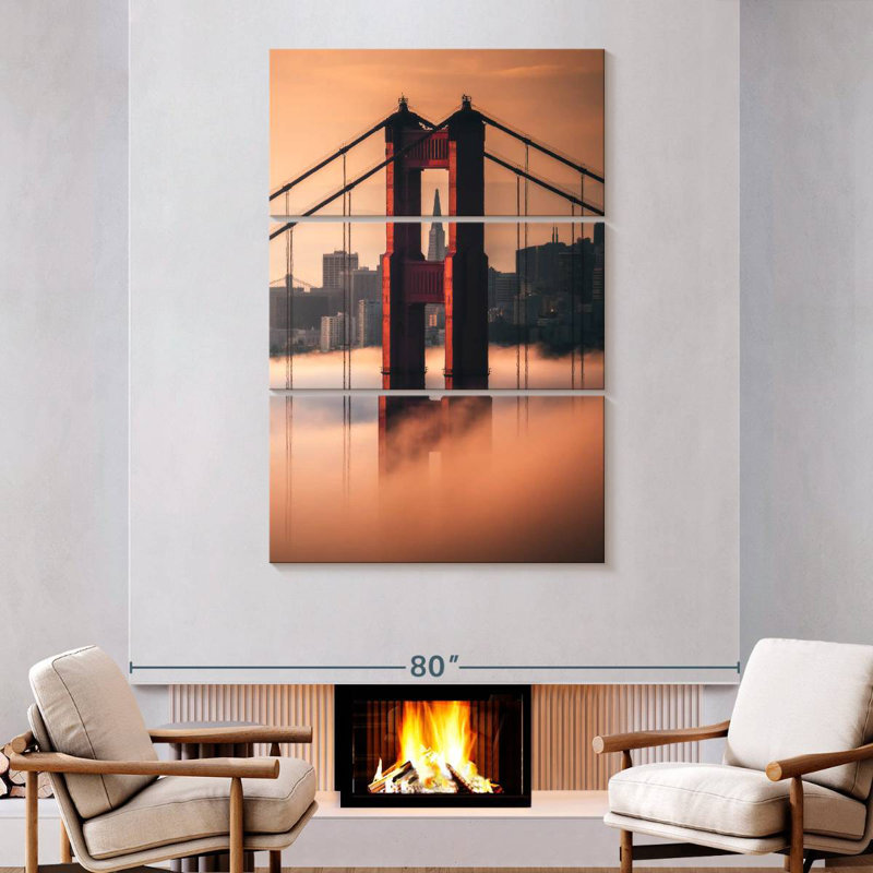 Lilie Golden Gate Tower, horizon, H 74 po x l 48 po
