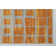 Tapis géométrique gris / orange Pinheiro