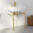 Turner 24" W x 16" D x 35" H Vitreous China Rectangular Console Bathroom Sink with Overflow-96884849