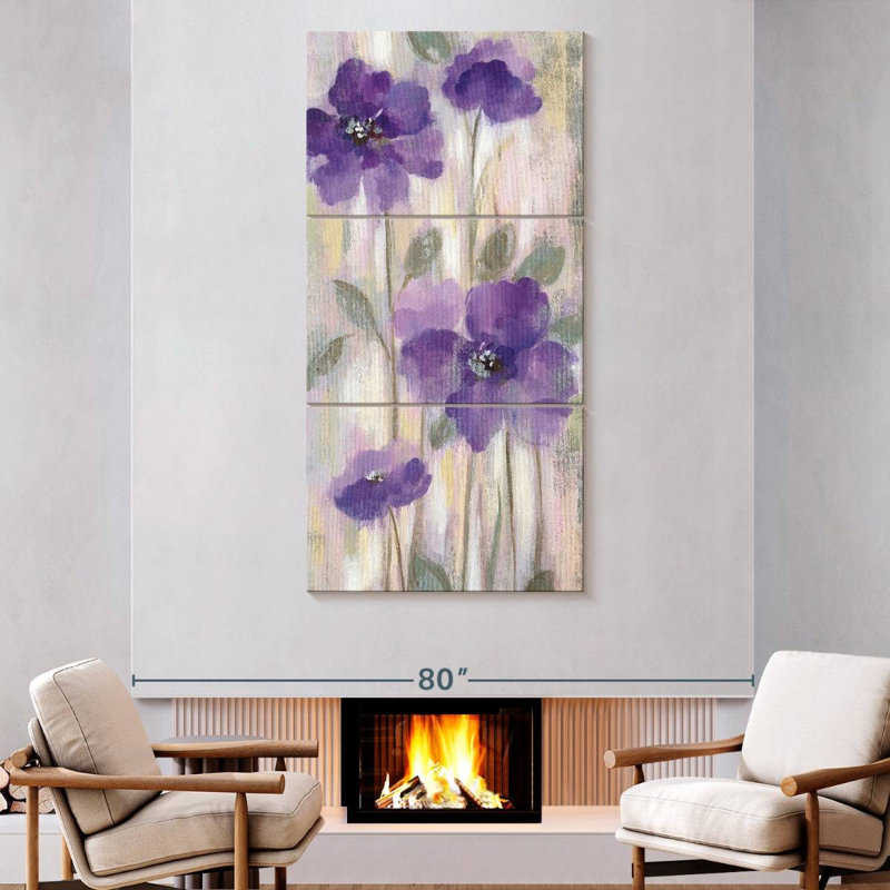 Fleurs printanières I, H 80 po x l 39 po