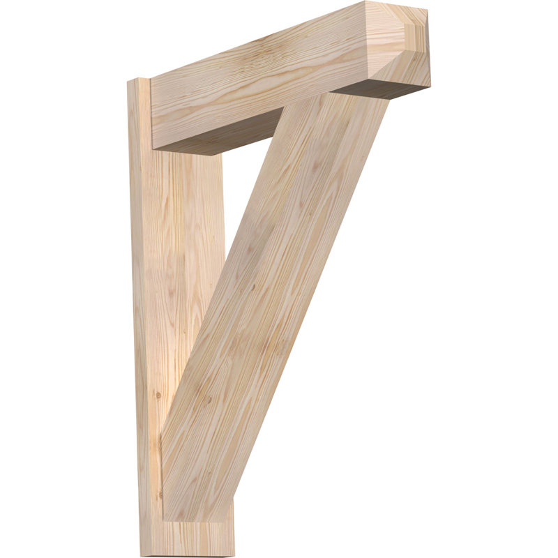 Artisan traditionnel en bois rustique, Sapin Douglas de 7 1/2 po (lisse), P 30 po x H 36 po