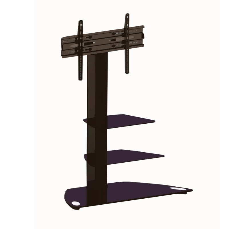 Support de plancher fixe noir Claudette, supportant jusqu'à 22 lb