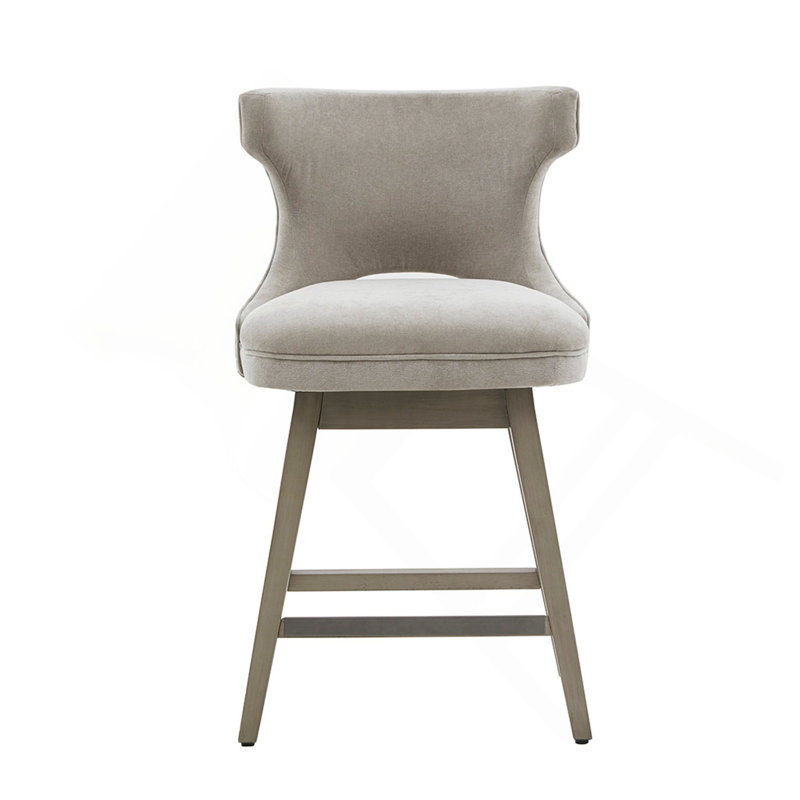 Tabouret de comptoir pivotant, Gris clair