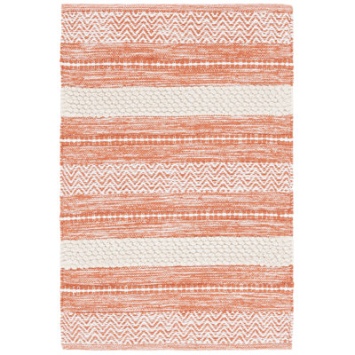 Tapis orange / ivoire Fransien 976