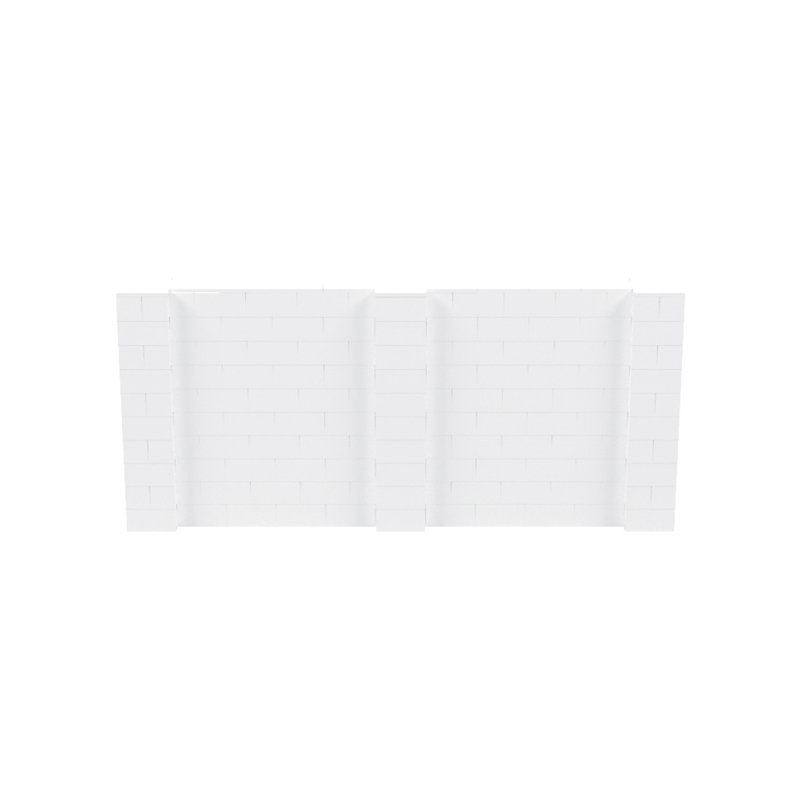 Ensemble mural de blocs géants 7 'T, H 60 po x L 132 po, Blanc