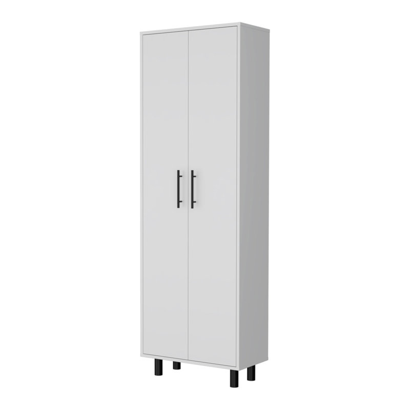 Garde-manger à 2 tablettes et 5 portes Fagan - blanc, Blanc