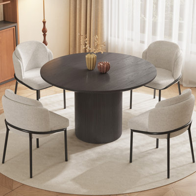 Ensemble de table de salle à manger 46,46 "avec 4 chaises pour la cuisine, le bar et le salon
