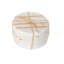 Broome Gold Inlay Marble Round Coaster Set