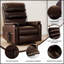 Fauteuil inclinable électrique à deux positions Leatherair