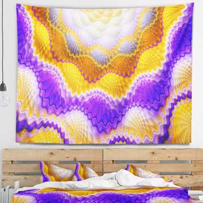 Tapisserie abstraite en peau de serpent