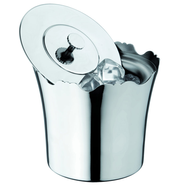 Seau à glace en acier inoxydable Dolce Vita 18/10, Argent argent