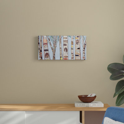 " Ice Blue Birch Trees " by Eli Halpin Painting Print