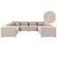 Chandy 8 Seater Boucle Corner Sectional-168784359