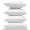 Inserts de coussin d'extérieur Phantoscope - Paquet de 4 coussins décoratifs carrés résistants à l'eau