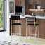 Tabouret de bar avec dossier et repose-pieds Tarak-738423731
