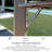Kozyard 6' x 8' BBQ Hardtop Grill Gazebo, Outdoor Barbecue Shelter with Double Galvanized Metal Roof, Aluminum BBQ Gazebo with 2 Side Shelves for Outdoor Grilling Station Brown-101285383-101285384